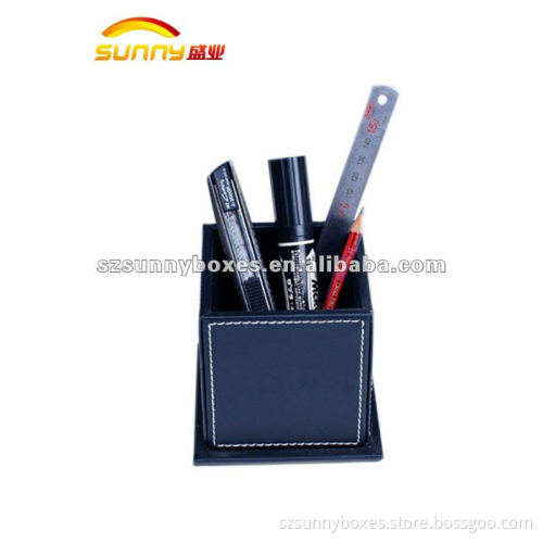 New Style Desk Organizer leather Pen Holder